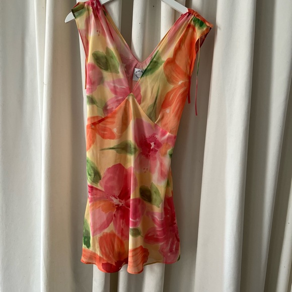 WITH JEAN Lani Sheer Floral Dress S - Picture 3 of 6